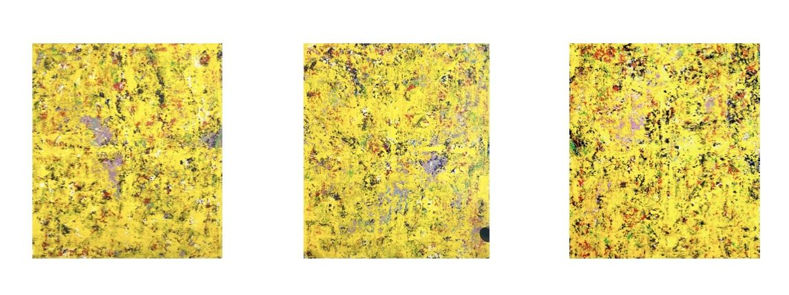 Aus der Serie Circulated - Komprimieren durch Gegensätze Paul Olivier No. 16, 17 und 18 | Acryl auf Leinwand (je 180 x 160 cm), 2022