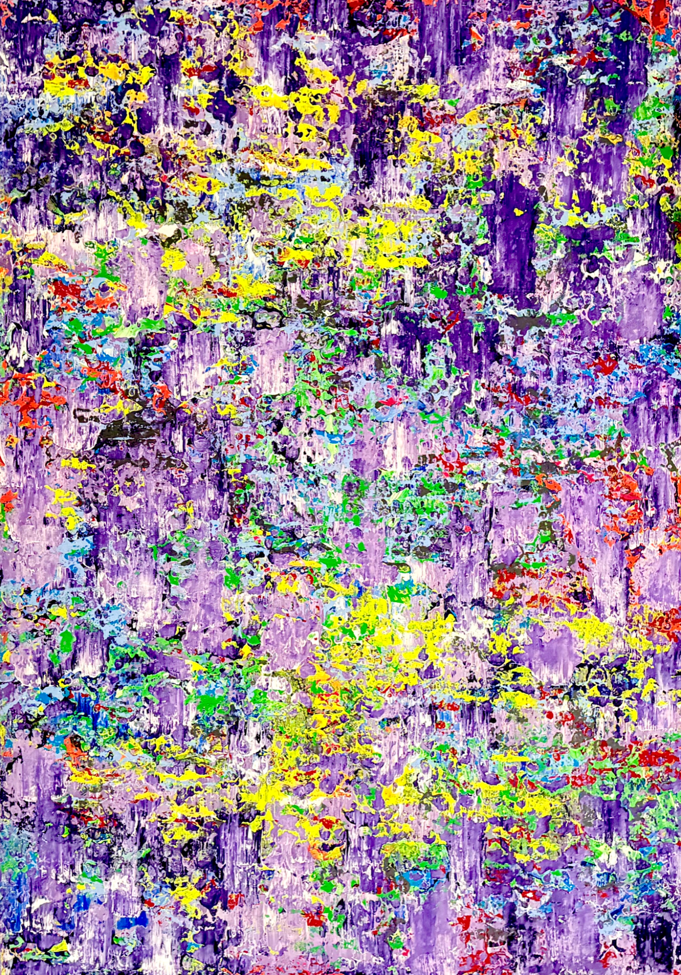 Aus der Serie Circulated - Komprimieren durch Gegensätze Paul Olivier No. 50 Acryl auf Leinwand (240 x 180 cm) 2025